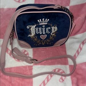 Juicy Couture Navy and Pink Crossbody Bag